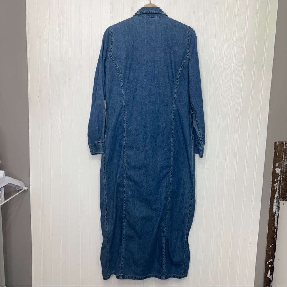 Vintage Liz Claiborne Lizwear Denim Jean long sleeve dress size 12 - Picture 8 of 12